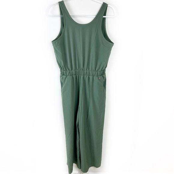 Calia by Carrie Underwood Wide Leg Overlap Olive Jumpsuit size: S - Picture 2 of 12